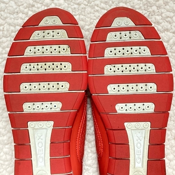 Geox Womens Respira Orange/Gold Casual Athletic Breathable Sneakers Shoes SZ 7 - Picture 9 of 12